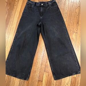 Chic Black Wide Leg Jeans